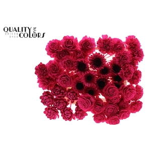 Shola Flower Mix on stem Cerise
