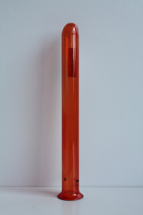 GLASBUISJE ORANJE 15CM 1pc