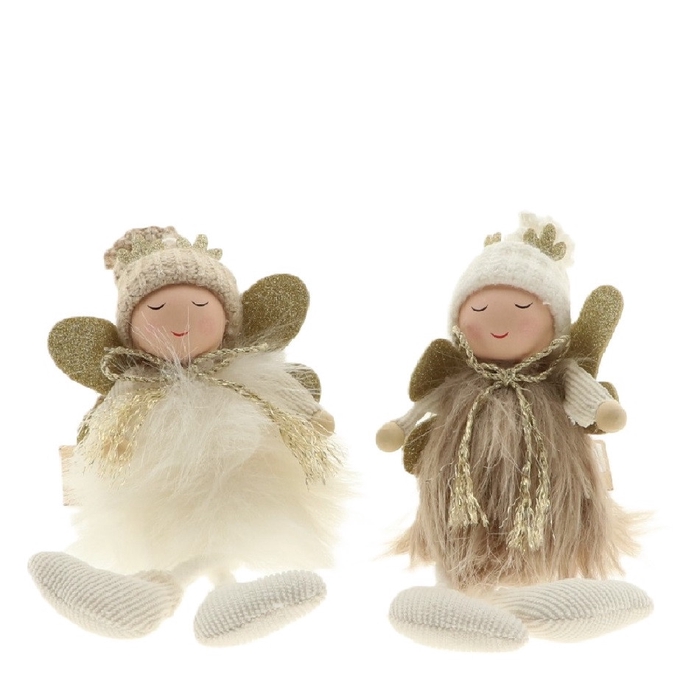 <h4>Kerst Hanger engel Furry 29cm</h4>