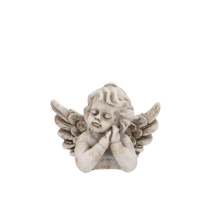 Concrete Saint Antique Angel Lying 14x10x10cm Nm