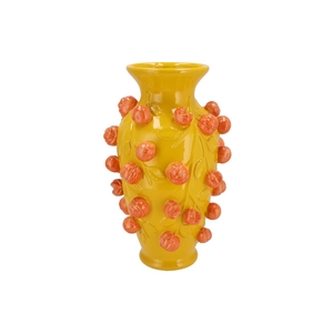 Fruit Mandarin Yellow Vase 24x38cm Nm