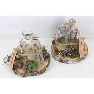 arr2 MB - Hout schijf 3fles Hoog 285/4