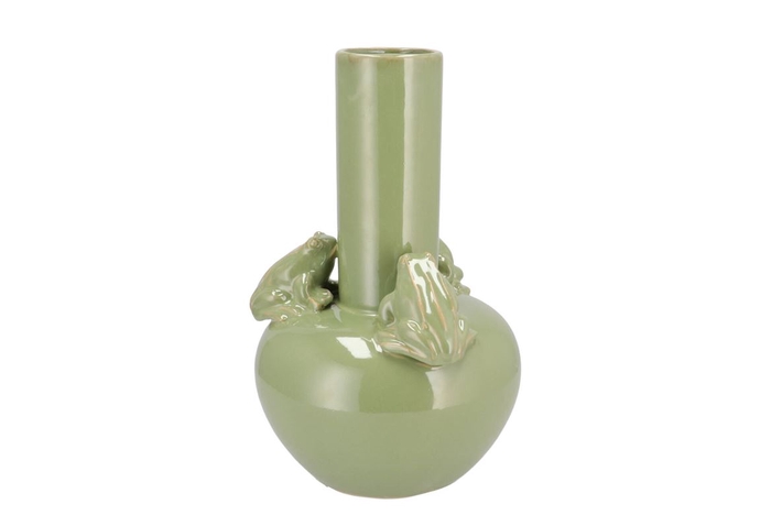 <h4>Frog Pistache Vase Tube 23x23x34cm</h4>