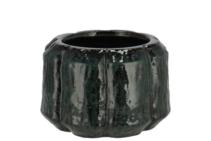 <h4>Kiran Majestic Dark Green Pot 15x15x11cm</h4>
