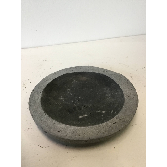 <h4>POLYSTONE BORD ROND 7CM GRIJS</h4>