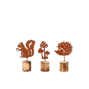 Rusty Wood Autumn Ass 17x10cm Nm