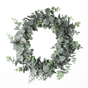 AF Wreath Eucalyp D55cm Green
