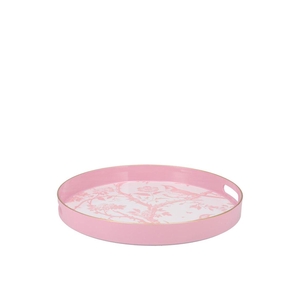 Melamine Old Pink Plate Round 30x30x4cm
