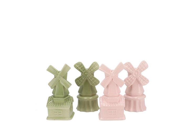 <h4>Holland Pistache/pink Vase Mill Ass 6x6x13cm Nm</h4>