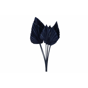 Dried Palm Spear 10pc Dark Blue Bunch