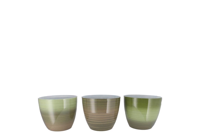 <h4>Melamine Rainbow Green Pot Ass 18x15cm</h4>