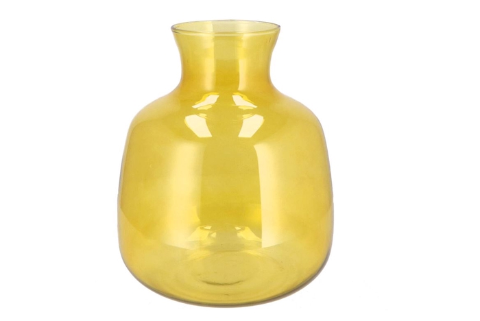 Mira Yellow Glass Bottle Big 24x24xx28cm