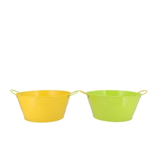 Zinc Basic Yellow/green Ears Bowl 30x14cm Nm