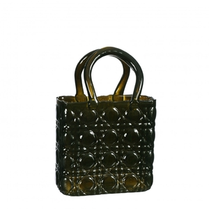 Glas Handbag vaas Elysee 14*9.5*22cm