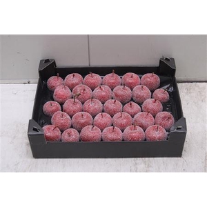 F-waxappel Glitter Kerstrood