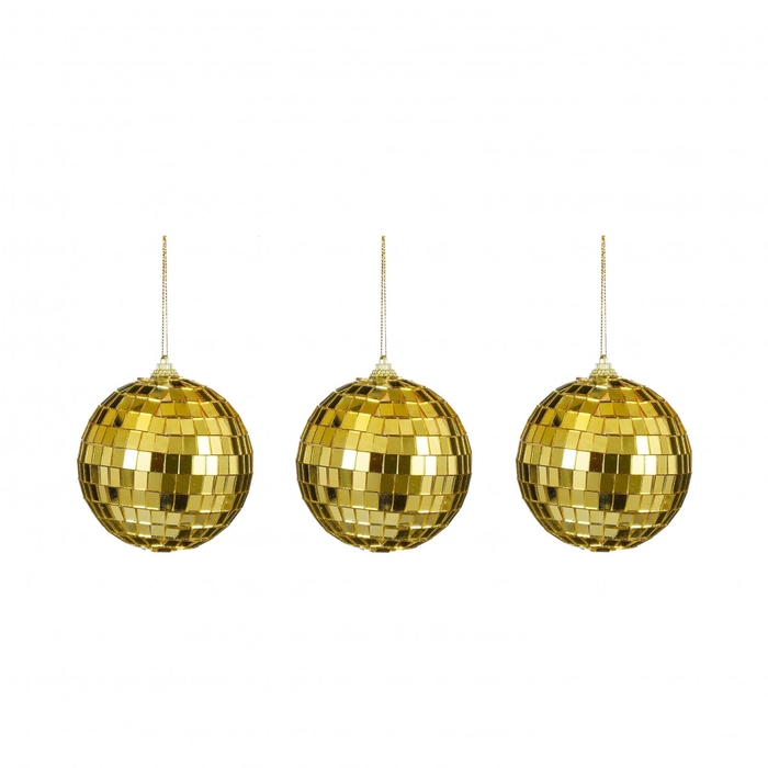 <h4>Christmas bauble Bauble mirror 80mm x3</h4>