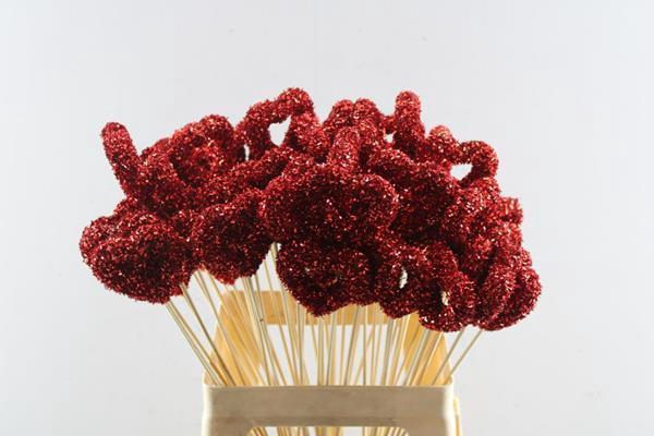 Deco Hartje Op Stok H% Glitter