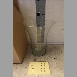 GLAS BOEKET VAAS H25XH22