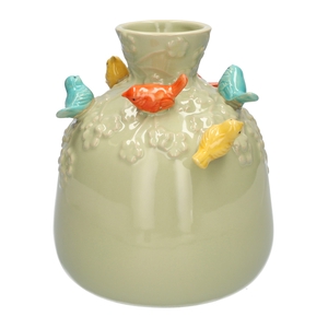 DF03-666783700 - Bottle Birds d8/19xh22.5 green