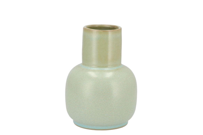 Dion Green Vase Long Neck 11x11x15cm