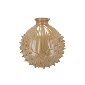 Mika Caramel Vase Chestnut 36x36x37cm