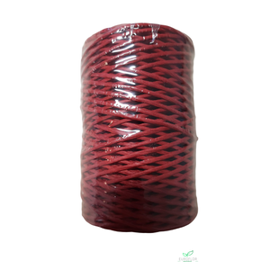 PAPER ROPE WIRED RED 2MM 50M