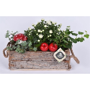 Boomschors rechth. met touw 26x12cm