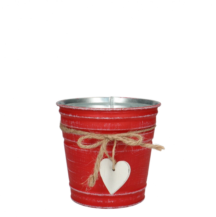 <h4>Valentine Zinc Love pot d13*12cm</h4>