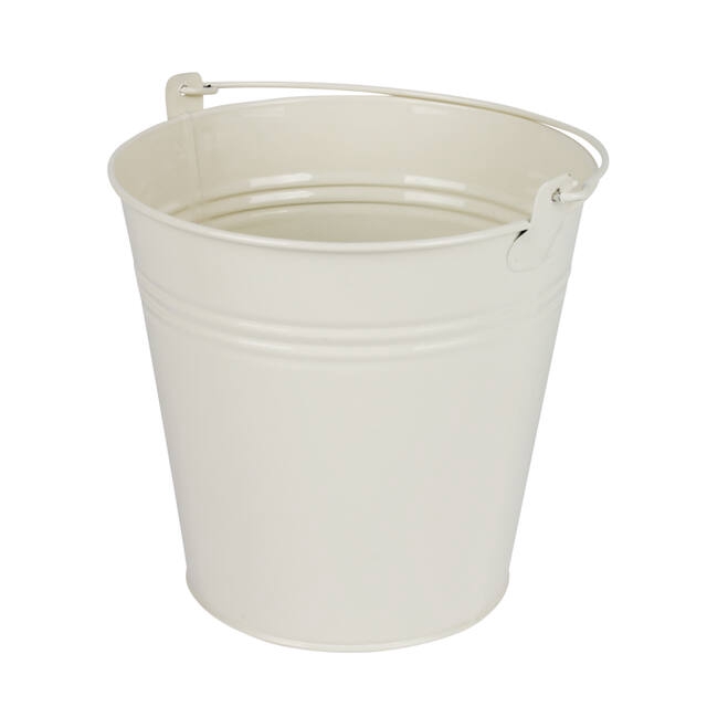 <h4>Bucket Sevilla zinc 15.5xH14.8cm -ES14 / 15 cream gloss</h4>