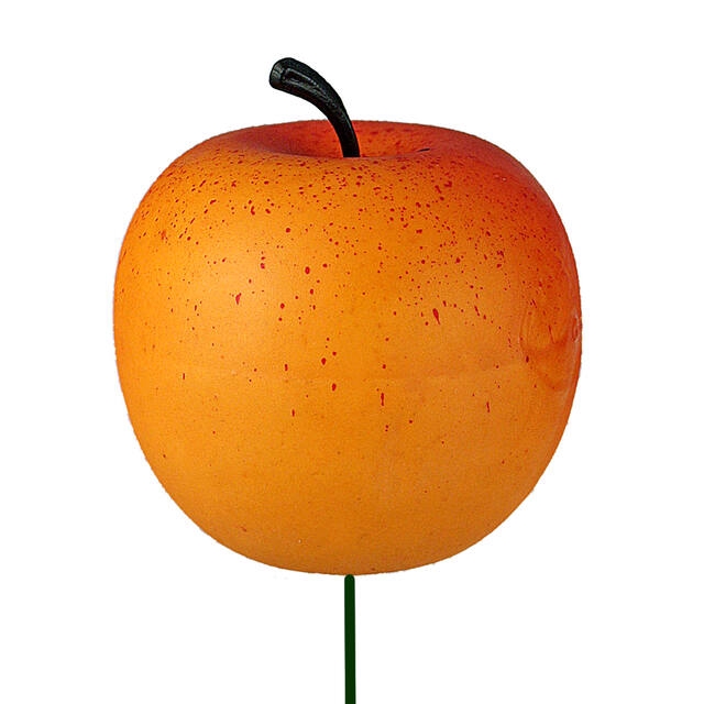 Bijsteker Appel Ø4cm+10cm draad zak 36st oranje/g