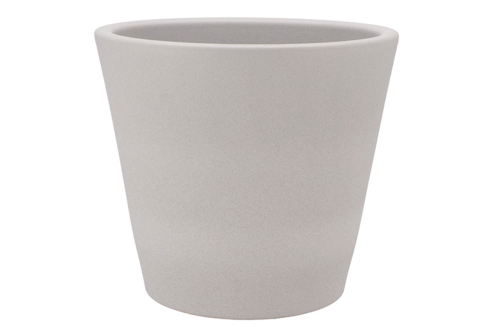 Vinci Matt Grey Container Pot 29x26cm