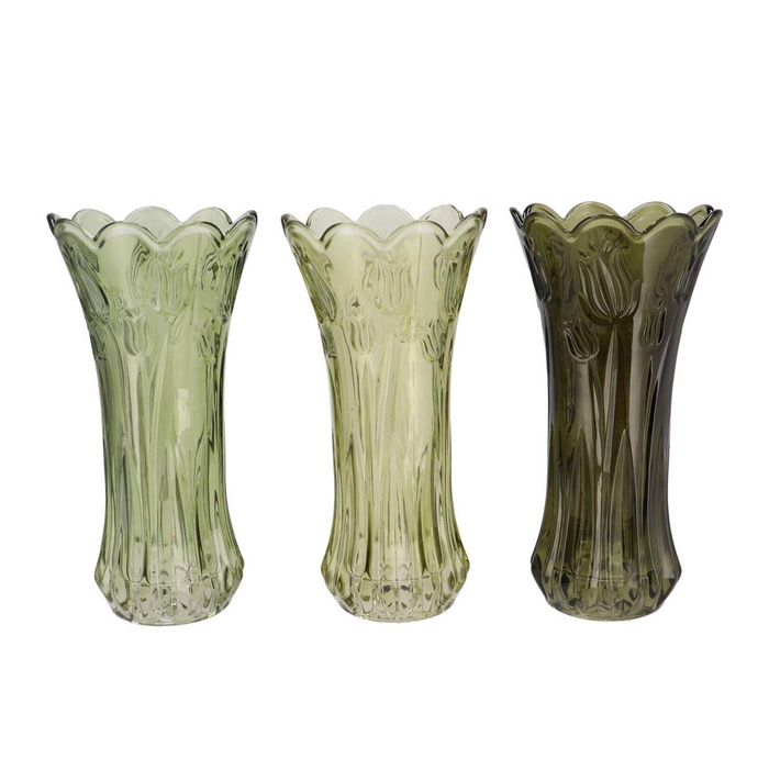 <h4>Delight Summer Green Mix Vase Tulip Ass 15x30cm Nm</h4>