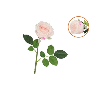 Silk Rose Light Pink Real Touch 43cm