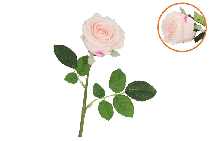 <h4>Silk Rose Real Touch Pink 43cm</h4>