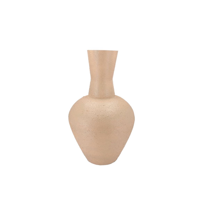 <h4>Fiore Sand Vase Textured Iron 33x33x50cm Nm</h4>