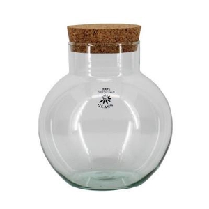 Glass Terrarium Eco cork d12/19*20cm