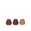 Bowy Scottish Brown Mix Candle Holder Pineapple Ass 6x6x6cm
