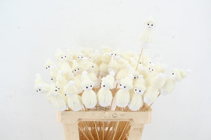 <h4>Stick Snowman 10cm White</h4>