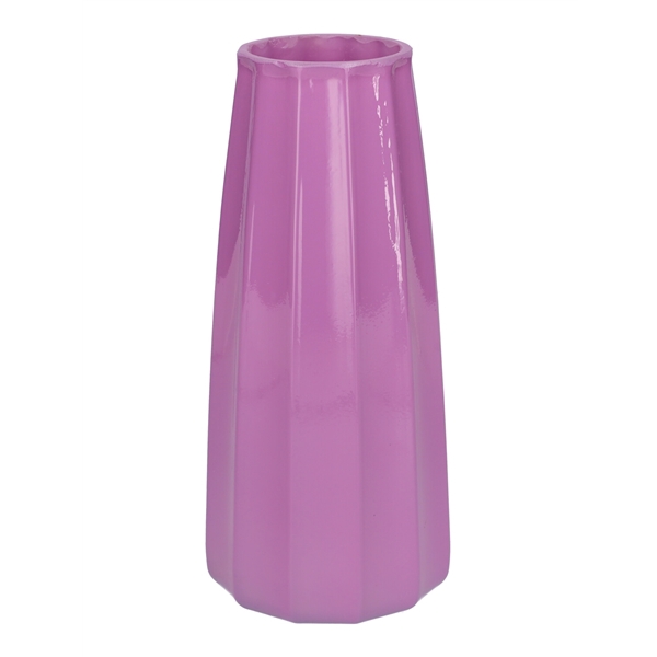 <h4>Vase Gemma lines d6.5\\10xh21 lavender milky</h4>