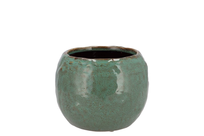 Iron Stone Sand Ball Pot 14x14x10cm