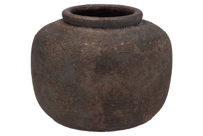 Batu Grey Jug Low 32x25cm Nm