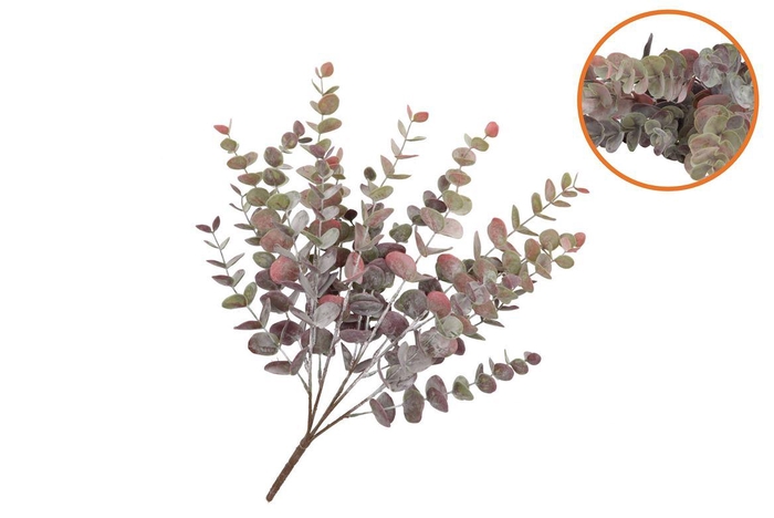 <h4>Silk Eucalyptus Purple Bush 53cm</h4>