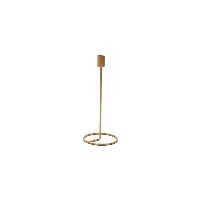 <h4>METAL CANDLE HOLDER 20CM GOLD</h4>