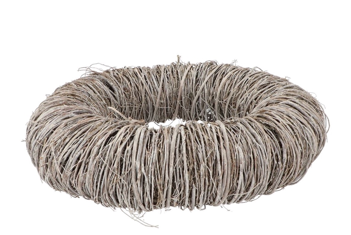 <h4>Wreath Krans Mactangrass White 45cm</h4>