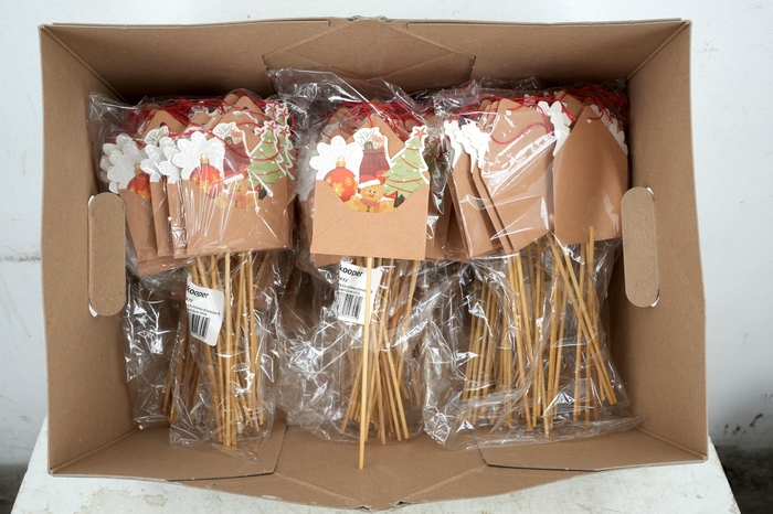 <h4>Pick Christmas Envelope 9,8x8cm+12cm stick 24pce/bag</h4>