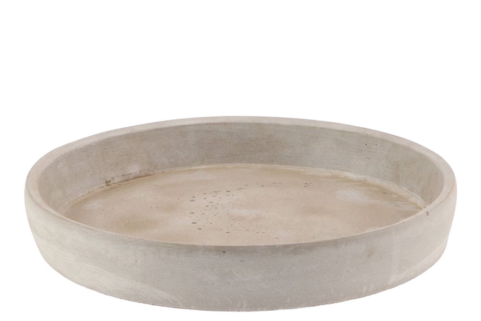 Concrete Bowl Round 30x5cm