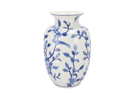 <h4>Hailey Blue Porcelain Vase Flower 21x32cm</h4>