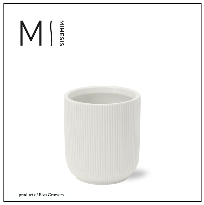 <h4>Pottery Ceramic Atlanta White - 12cm | Mimesis</h4>