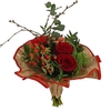 Bouquet cover Softline kraft Ø32cm rood