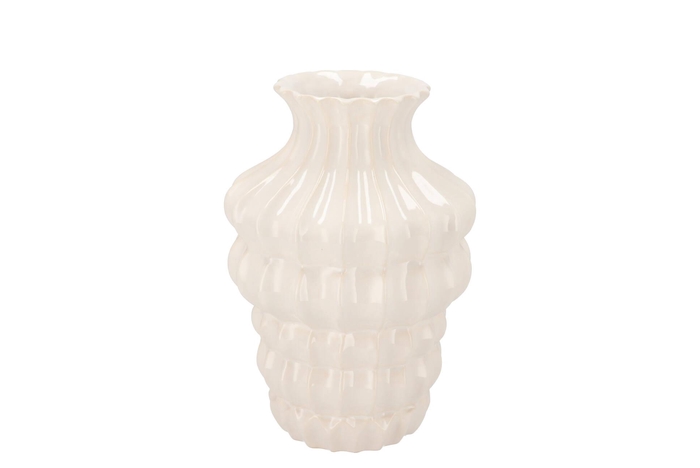 Dunja White Vase 16x16x20cm